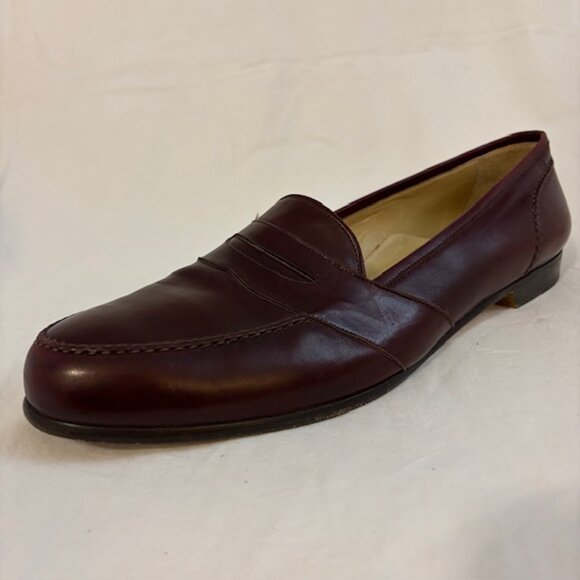 Bragano by Cole Haan Vintage Mahogany Leather Penny Loafer Dress Shoes Men's 15 - Picture 2 of 14